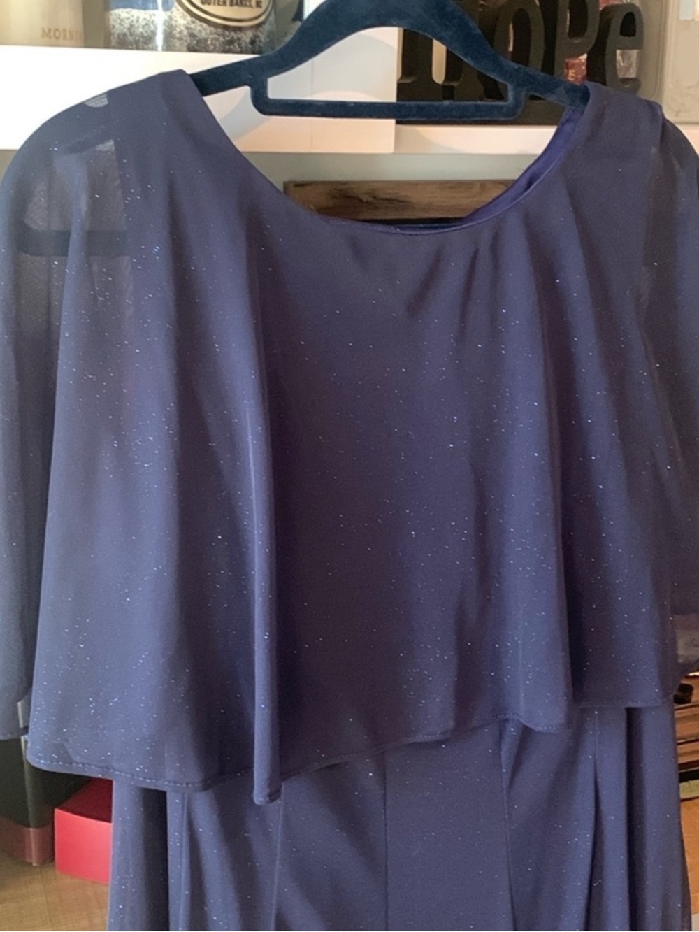 Navy Blue Dress -Beautiful Sparkle/Shimmer Formal Wedding Guest or Holiday Party